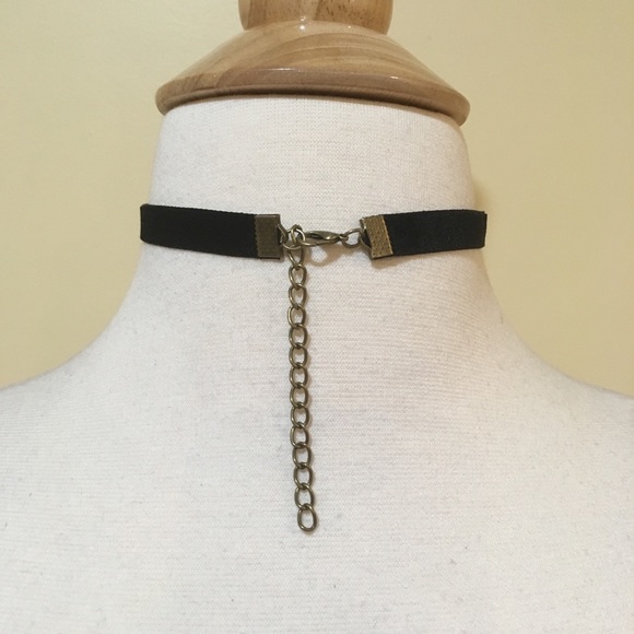 Retro 90s Wide Band Super Soft Choker Necklace - Picture 3 of 4